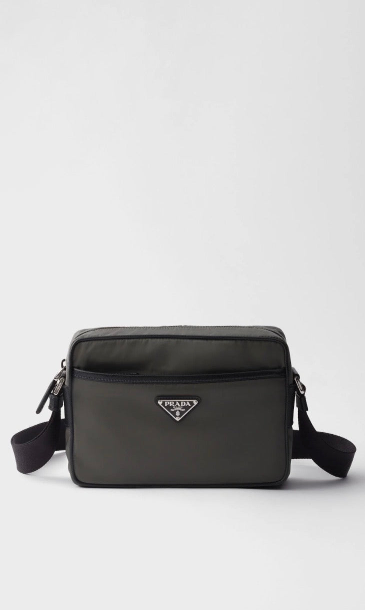 Sac porté épaule en re-nylon et cuir